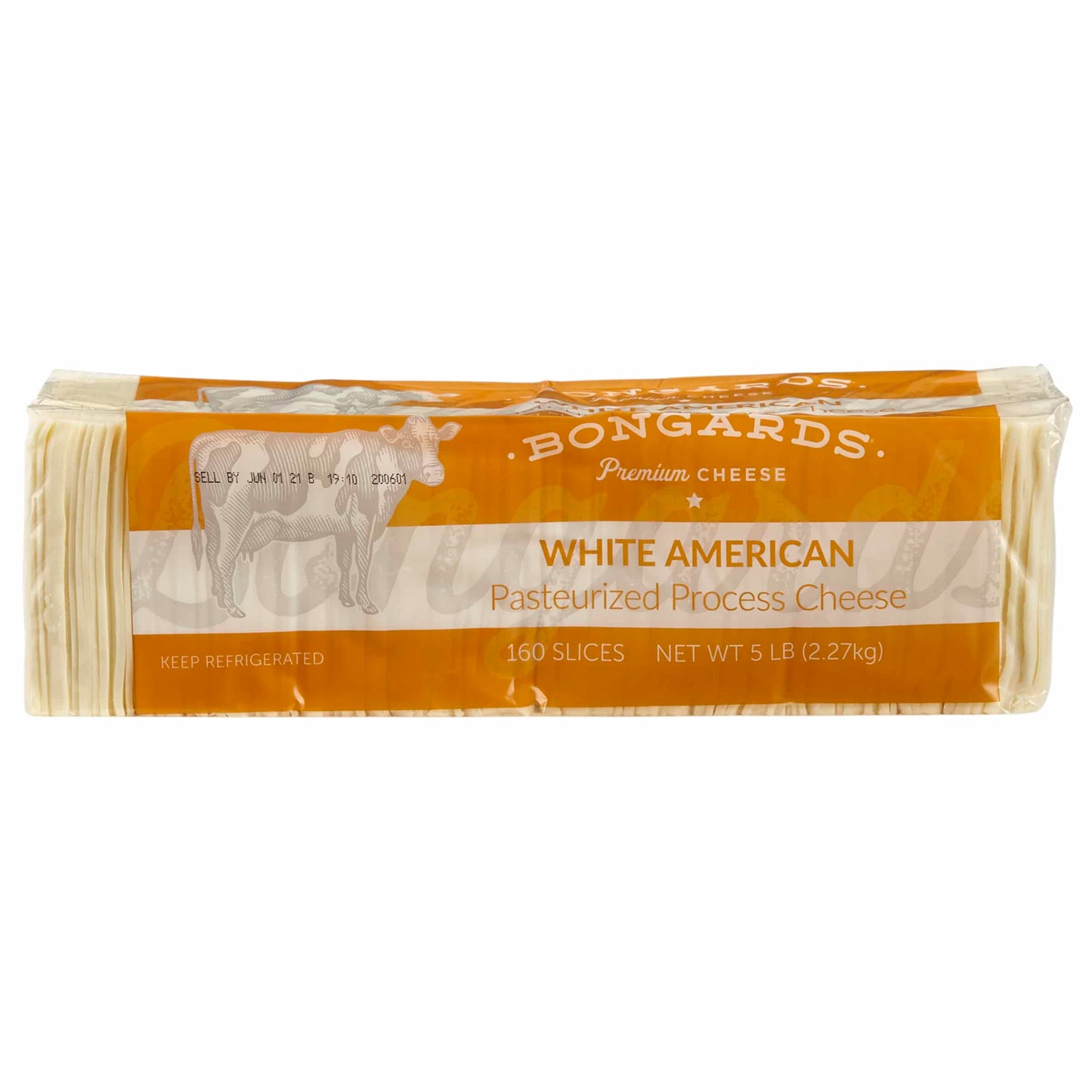 160 Sliced White American Cheese AMCC