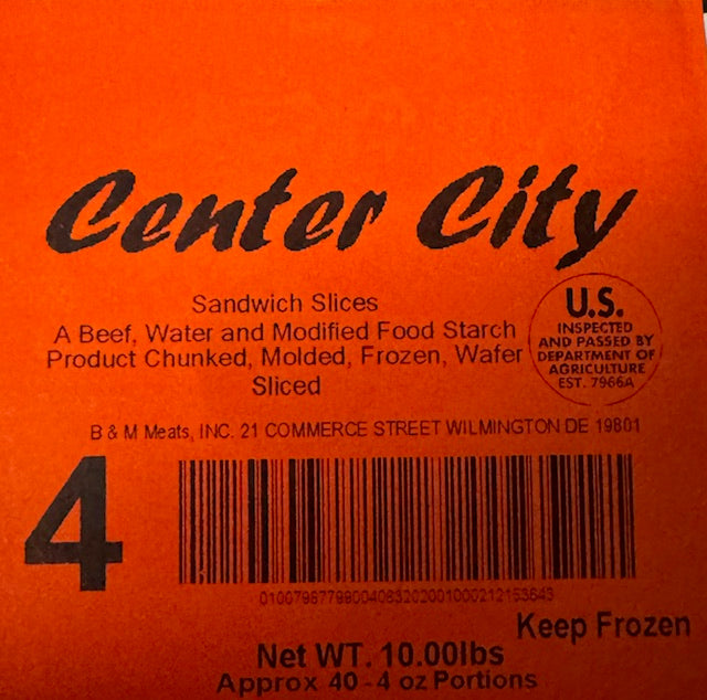 Center City Beef Steak- 4oz 4CCS