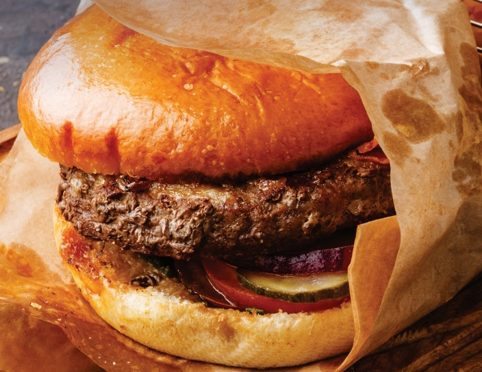 All-Beef Hamburger Homestyle 5.3z Devault- ABPMX