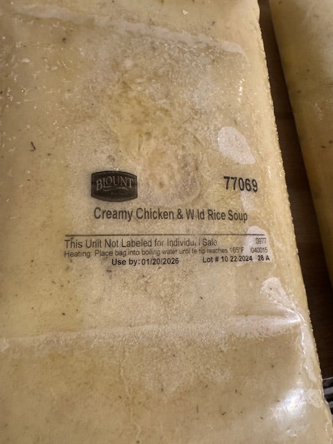 Blount Creamy Chicken & Wild Rice Soup- BCCRSX