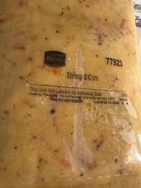 Blount Shrimp & Corn Chowder- BSRCCX
