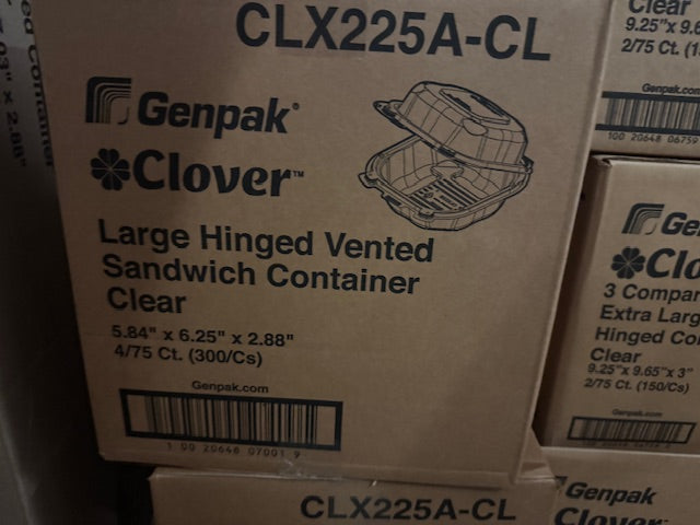 Clover 6"x6" Recyclable Take-Out- CHC6/CHC6X