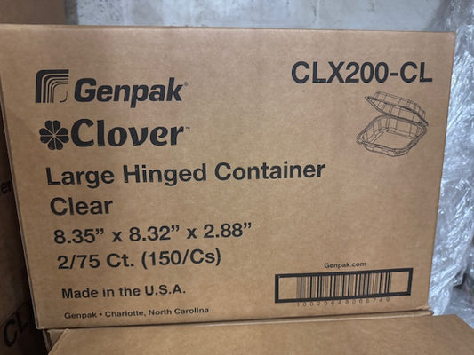 Clover 8"x8" Recyclable Take-Out Container- CHC8