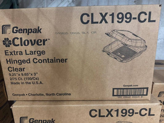 Clover 9"x9" Recyclable Take-Out- CHTO/CHTOX