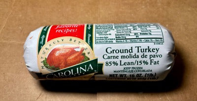 Ground Turkey 1 lb. tubes- FGT/FGTX