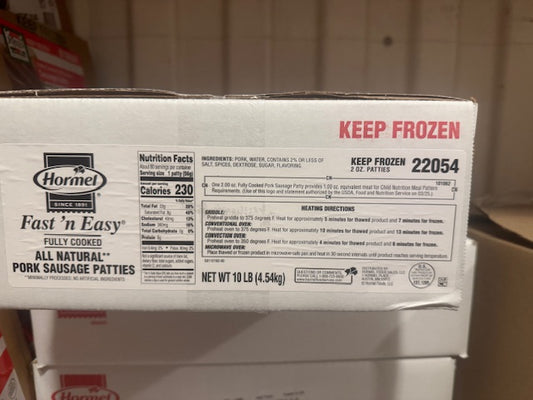 Sausage Patty 2z Hormel- HPCSP