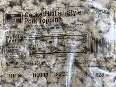 Pork Topping Italian Style- TPT